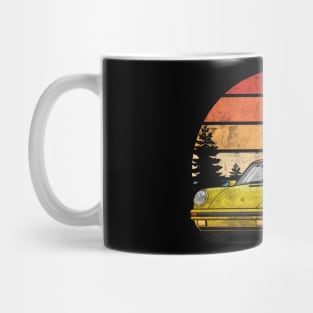 Retro Sunset 911 964 Oldtimer Car Mug